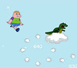 Play Clarence Jumping Clouds