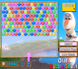 Play Olaf Bubble Shoot